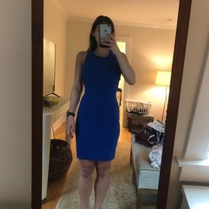 Blue bodycon dress